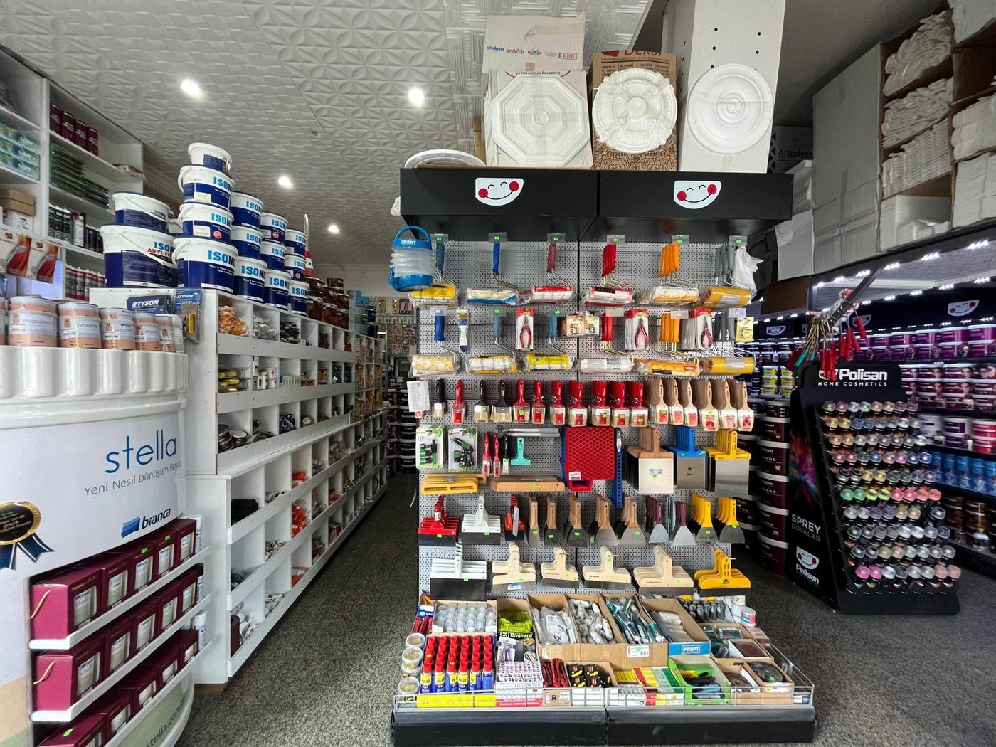 Dekoratif boya ve Polisan mix center